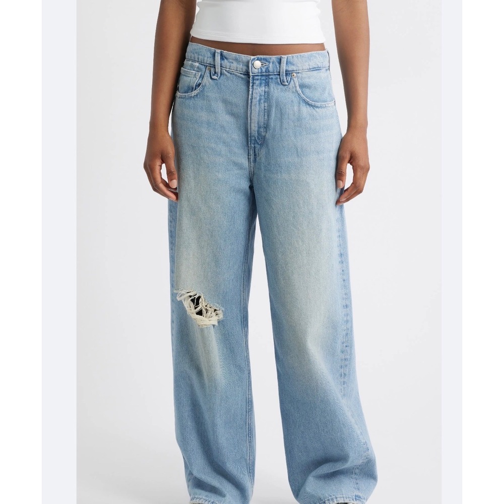 Women's Good American Good Standard Baggy Jeans low rise size 2/26" NWTrise